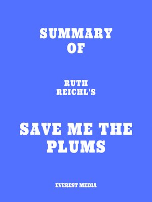 cover image of Summary of Ruth Reichl's Save Me the Plums